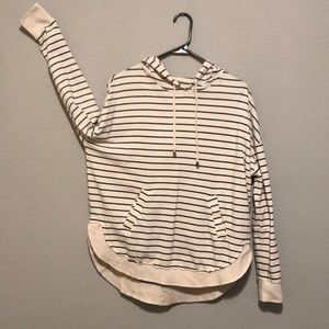 Hooded Striped Sweatshirt